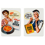 Vintage Kellogg's® Ladies Porcelain Magnet Set of 2
