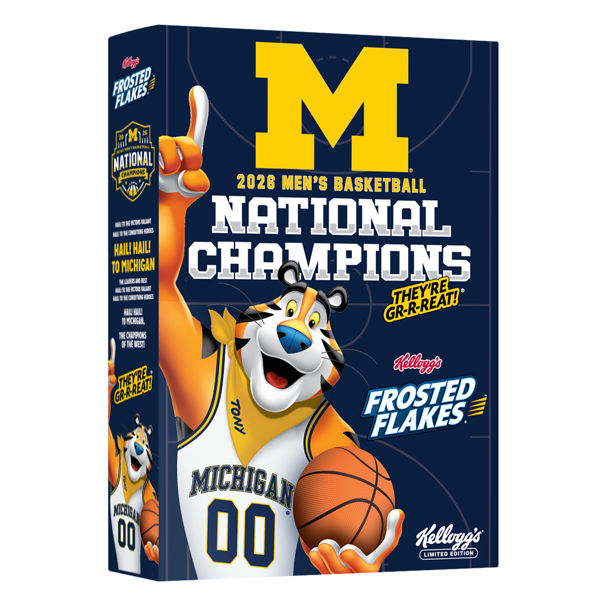 Kellogg’s Frosted Flakes x University of Michigan National Championships Limited Edition Box Sleeve