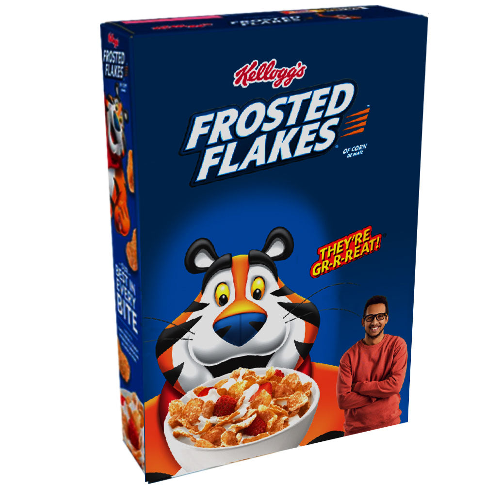 Kellogg's Frosted Flakes® Photo-On-A-Box front and back view