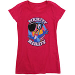 Froot Loops® Women's Slim Fit T-Shirt in dark pink, featuring Toucan Sam™ in a fun nerdy design, perfect for cereal fans