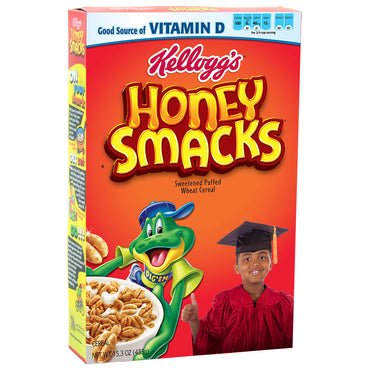 Custom Honey Smacks cereal box featuring a personalized photo.