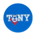 Close-up of the Tony® Pop Socket, showcasing a blue base with Tony the Tiger® and the word “TONY” prominently displayed.